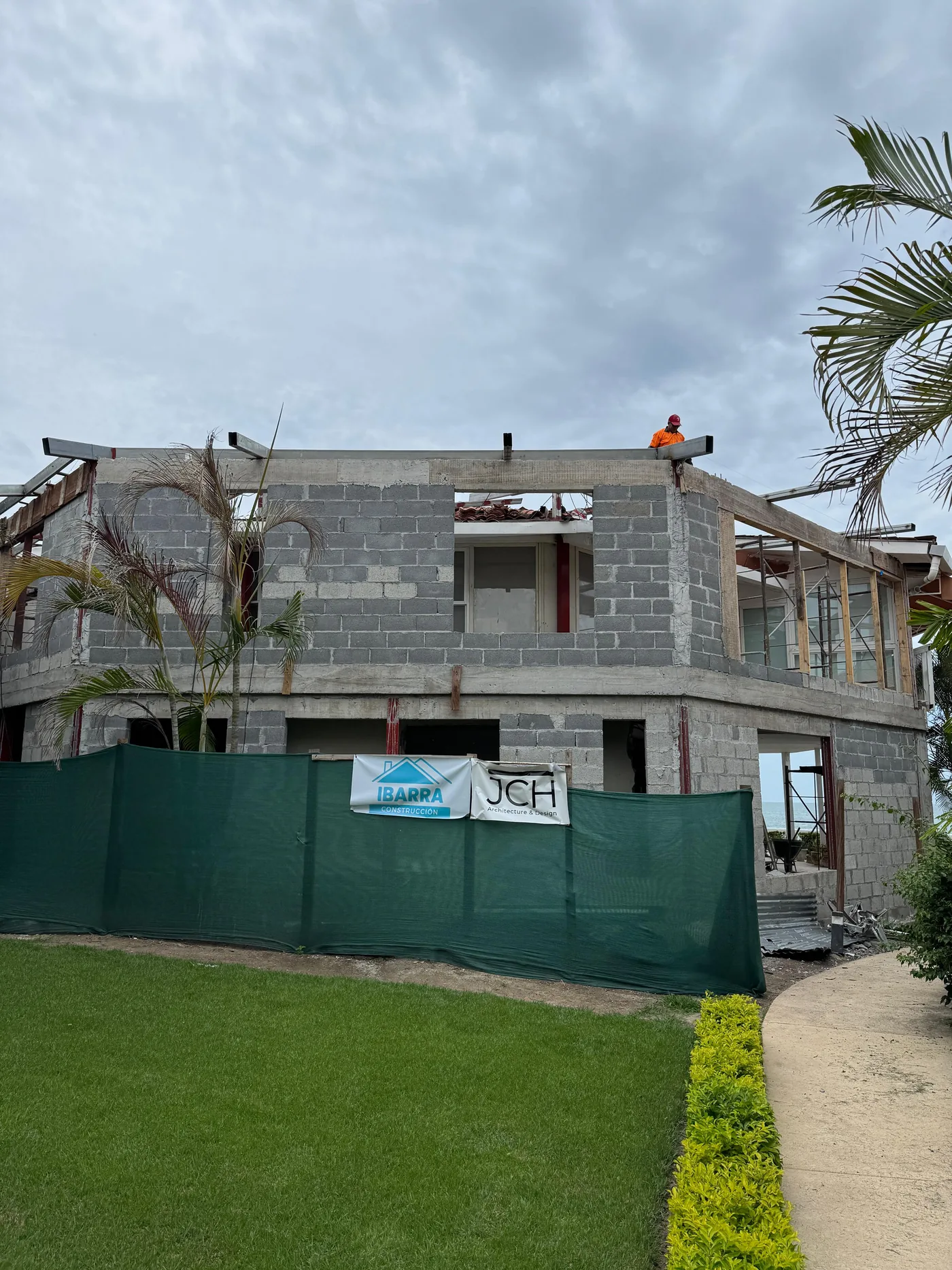 Avance de obra: fachada en construcción