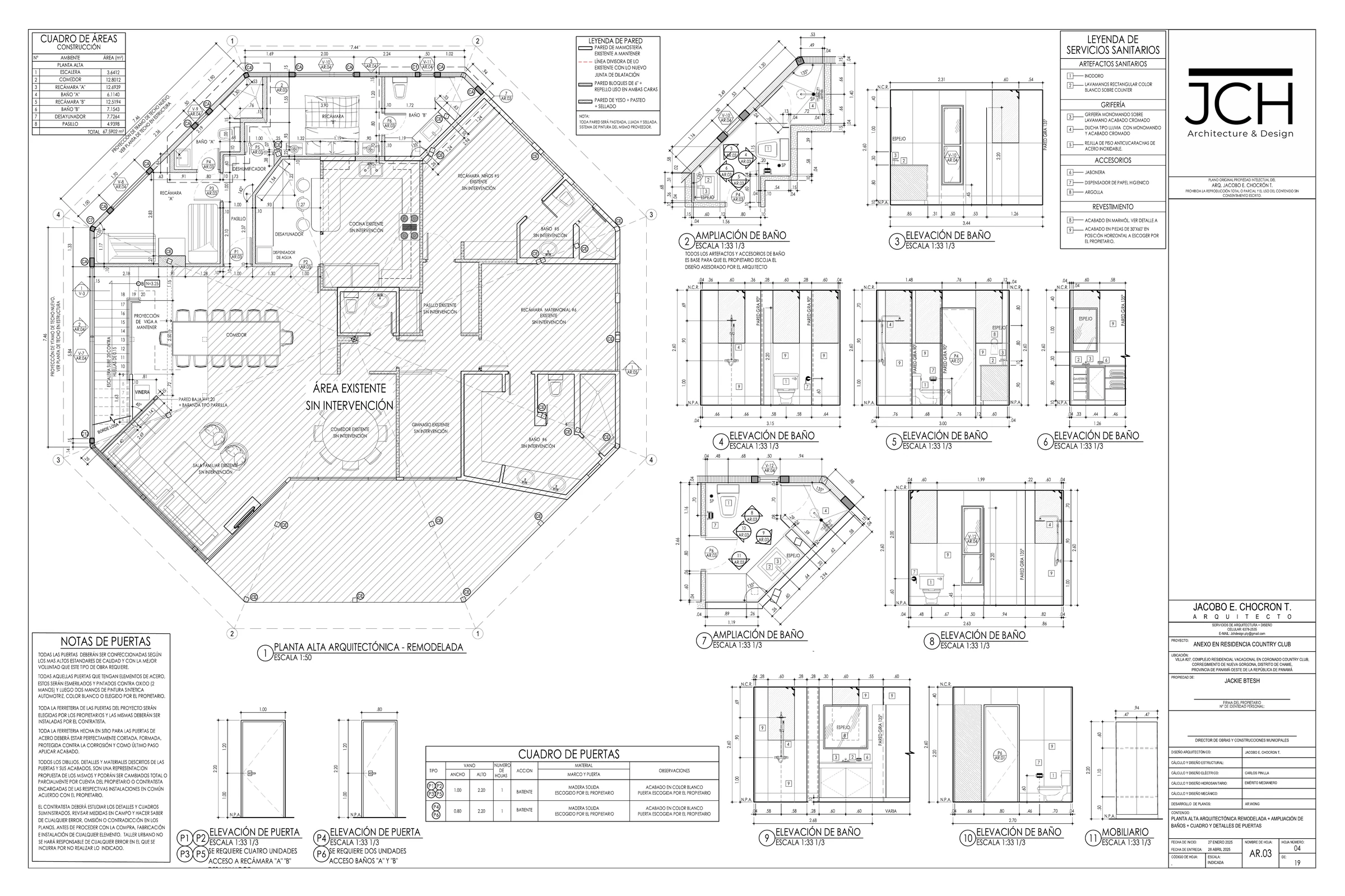 Planta arquitectónica nivel 2